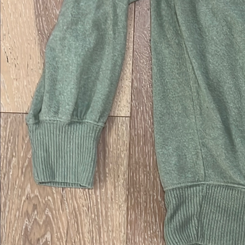 Anthropologie Green Wrap Sweater - Picture 4 of 7